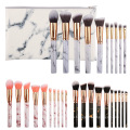 High Quality Synthetic Hair Brush Sets Makeup 10pcs Marble makeup brush kit beauty make up